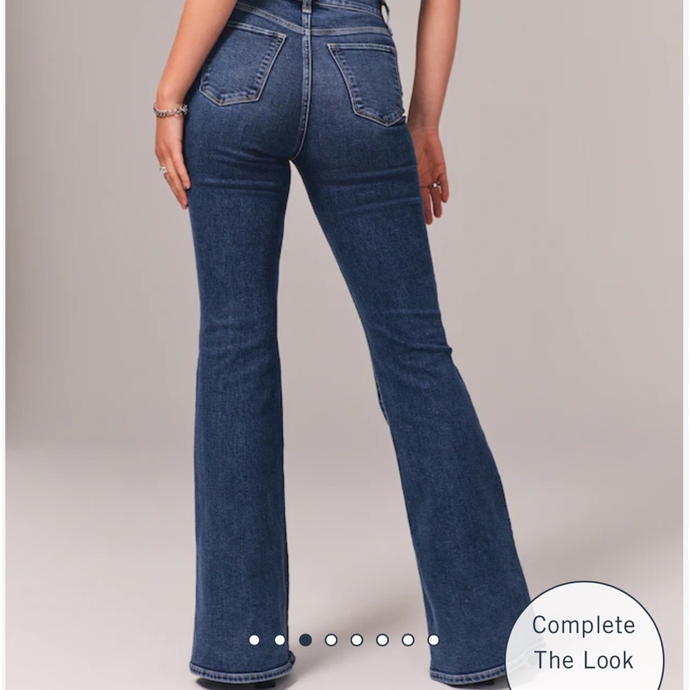 Size 27 curve love xtra short flare jeans